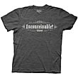 Princess Bride Inconceivable Quote Charcoal T-Shirt